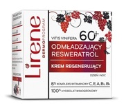 Omladzujúci regeneračný resveratrol denný/nočný krém 60+ Lirene 50 ml