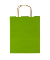 Zelená papierová taška J 240x100x320 20 ks