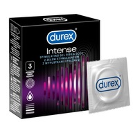 DUREX Intense 3 ks s rebrovanými cvočkami