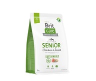 BRIT CARE UDRŽATEĽNÉ KRMIVO PRE SENIORSKÝCH KURČATÝCH HMYZ PRE PSY 3 kg