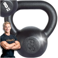 Liatinový kettlebell 8kg kettleball kettlebell závažie na činku pre fit cvičenie