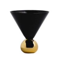 Martini Glass Black Gold Krásne okuliare