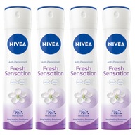 NIVEA Fresh Sensation antiperspirant v spreji 4x150ml