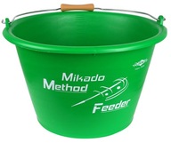 MIKADO RYBÁRSKE VEDRO NA NÁVNADNÉ NÁVNADY A PELETY METÓDA FEEDER STRONG GREEN 17l