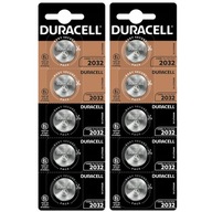 10x ŠPECIALIZOVANÁ TLAČIDLÁ BATÉRIA DURACELL DL/CR 2032 LITHIUM MINI 220mAh