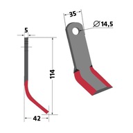 Nôž Y nože AGM-04 pre cepovú kosačku Agrimaster