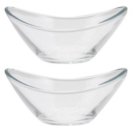 Priehľadné sklenené poháre Mini tanierové poháre 2 ks