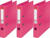 VIAZAČ A4 50mm S PÁKOU na 350 listov Esselte No.1 Power FUCHSIA x3