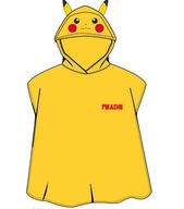 POKEMON PLÁŽOVÁ OSUŠKA PONČO S KAPUCNOU BAVLNA PIKACHU