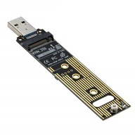 Adaptér pre M.2 NVME a USB 3.1 Gen2 10Gbps disk s tepelnou podložkou