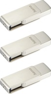 Hama pendrive 128GB otočný USB 3.0 strieborný x3