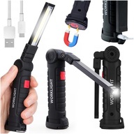 DIELENSKÉ LAMPA 5v1 COB SVETLÁ S USB MAGNETOM