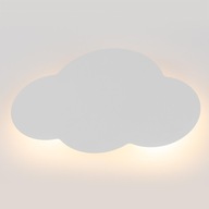 + Zadarmo. Nástenné svietidlo TK Lighting Cloud, biely oblak, diskrétne svetlo