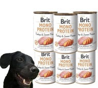 Brit MONO PROTEIN Turkey & Sweet Potato Morčacie sladké zemiaky 24x400g