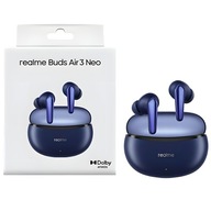 Bezdrôtové slúchadlá do uší - REALME BUDS AIR 3 NEO námornícka modrá - TWS