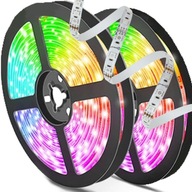 VÝKONNÝ RGBW LED PÁS SMD 5050 CCT RGB LED PÚH + TEPLÁ BIELA ​​12V 25m