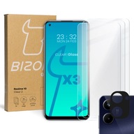 3x sklo + sklo fotoaparátu BIZON pre Realme 10