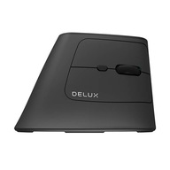 Vertikálna myš Delux MV6 DB BT+2.4G, čierna