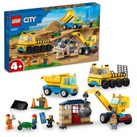 LEGO CITY 60391 Nákladné autá a žeriav s demolačnou guľou