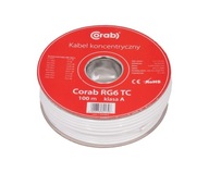 Corab TC koaxiálny kábel 100% meď 100M