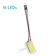 Štýl 16 LED 2ks 12V Xenon HID Biela COB LED D