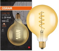 OSRAM LED VINTAGE guľa 4W = 28W farba 2000K E27 300lm