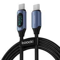 Kábel TOOCKI USB-C Type-C 100W PD QC + LCD METER