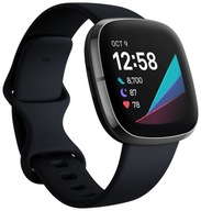 Inteligentné hodinky FITBIT Sense GPS NFC v čiernej farbe