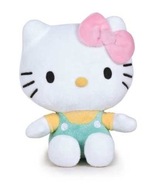 HELLO KITTY zelený a žltý plyš 15 cm