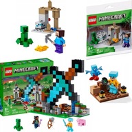 SADA LEGO MINECRAFT 21244 MEČOVÁ BAŠTA + ZADARMO LEGO 30647 JASKYŇA