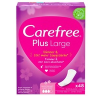 CAREFREE PLUS VEĽKÉ ĽAHKÉ HYGIENICKÉ VLOŽKY 48 KS