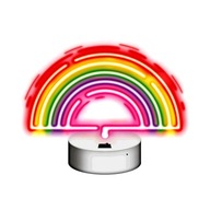 Neónové na viacfarebnom podstavci LED RAINBOW lampy