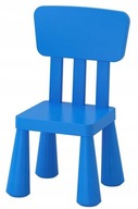 Ikea vysoká stolička mamut stolička pre deti modrá