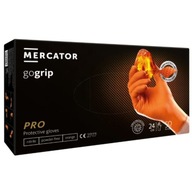 Mercator GoGrip nitrilové rukavice ORANGE M 50 ks.