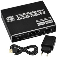 SPLITTER HDMI 2.0 SPLITTER 1x2 4K UHD WIREWAY