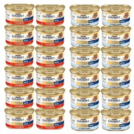 Gourmet Gold Mousse Mix krmivo pre mačky Hovädzí tuniak 85g 24 ks