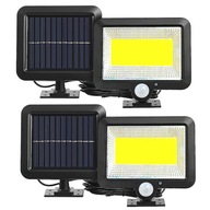 LAMPA SOLARNA Z CZUJNIKIEM RUCHU 100 LED 2SZT