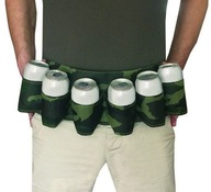 BEER BELT CAMO PARTY GADGET ZA 6-BALENIE