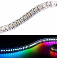 Adresovateľné LED WS2812B 144led/m Biela PCB