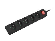 NOVÝ LANBERG POWER STRIP 1,5M / ČIERNA