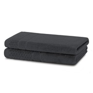 Bavlnené uteráky Čierne dvojzložkové obyčajné savé
