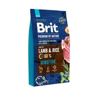 Brit Premium By Nature Sensitive Jahňacie a ryža suché krmivo pre psov 8 kg