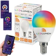 E14 LED žiarovka 5W 470lm RGB+CCT WIFI TUYA SMART