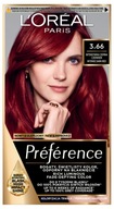 Permanentná farba na vlasy Loreal Preference P37 Budapest Dark Red