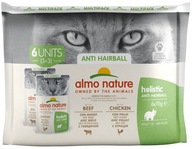 Almo Nature - ANTI HAIRBALL - Multipack HOVÄDZIE KURA - sáčok 6 x 70g