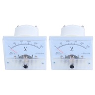 2X Analógový 85L1 AC 250V Panelový merač Voltmeter Me