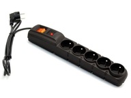 Acar Power strip F5 1,5M čierny