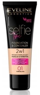 EVELINE SELFIE TIME 2V1 Foundation 01 PORCELÁN 30ml