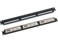 Patchpanel 1U/19 palcový UTP 24P 5E LSA Q-LANTEC _EP_