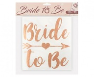 Hen Party Veil Bride byť Rose Gold